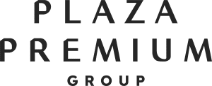 Black text on a white background displays the words PLAZA PREMIUM GROUP in a clean, modern font, with GROUP centered below PLAZA PREMIUM, reflecting passenger expectations highlighted in the ASQ 2026 Global Traveller Survey.